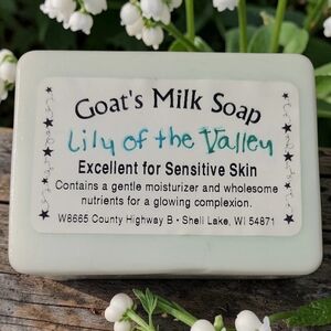 Home-made Amish Goat's Milk Soap Bar Lily Of Valley Borntregers Bundle For $15